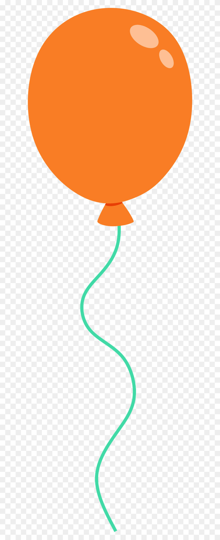 628x2000 Minus - Orange Balloon Clipart
