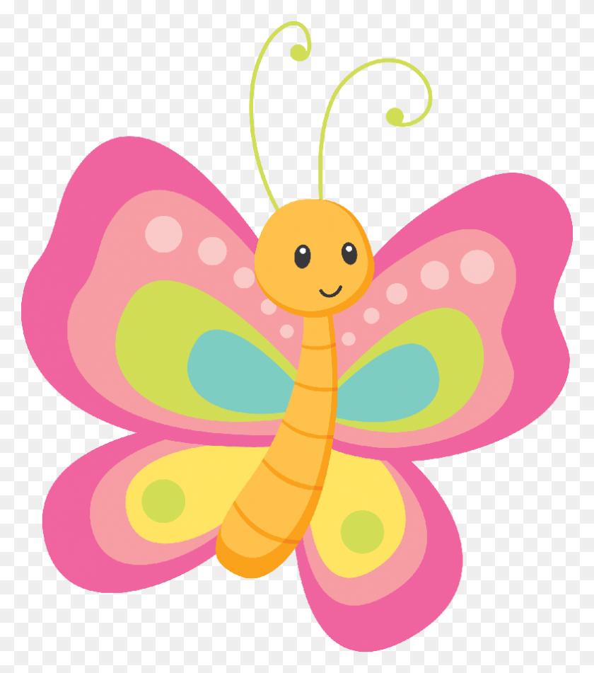 787x900 Minus - Yellow Butterfly Clipart