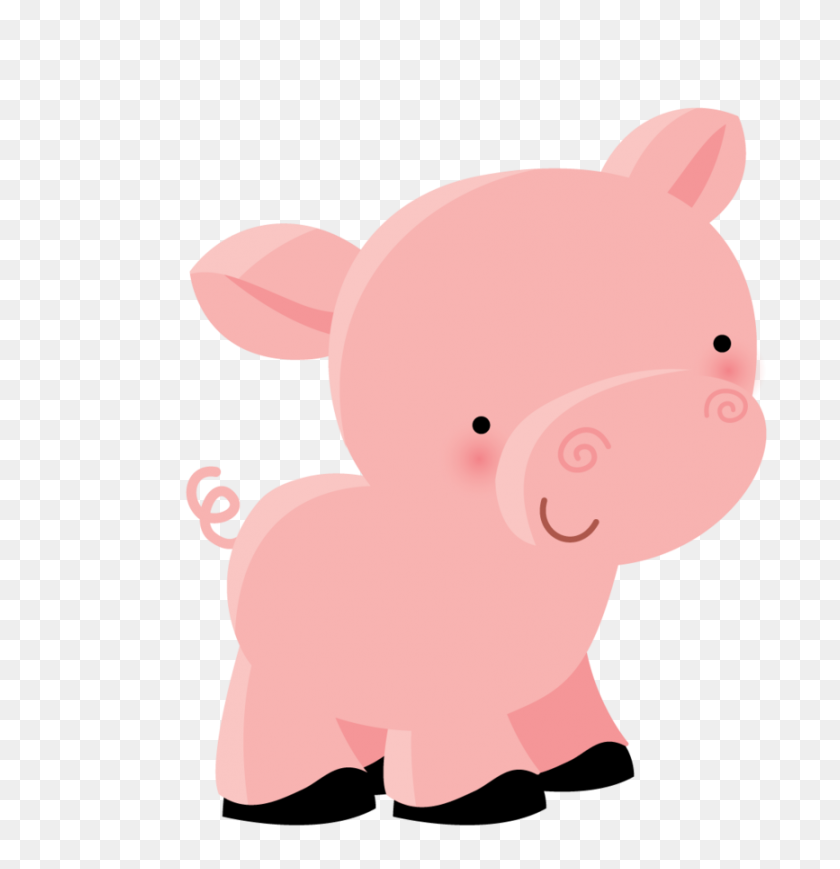 867x900 Minus - Baby Pig Clipart