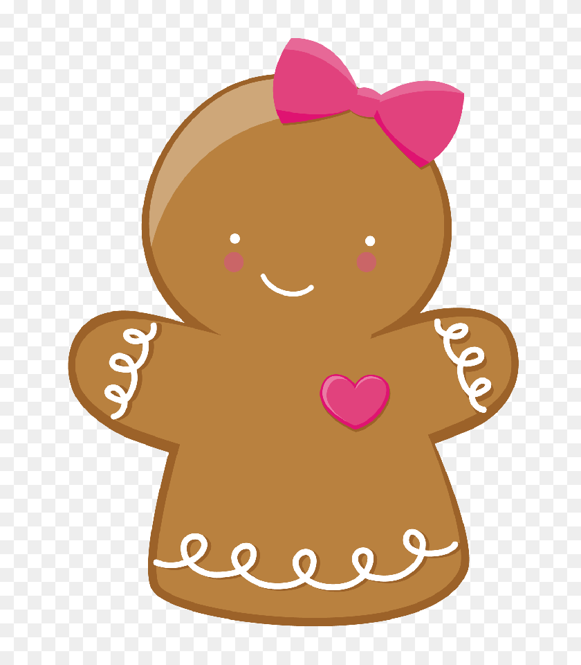 694x900 Minus - Christmas Gingerbread Man Clipart