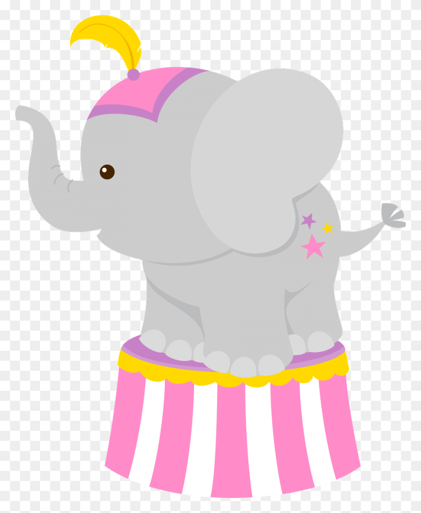 900x1113 Minus - Circus Elephant Clipart