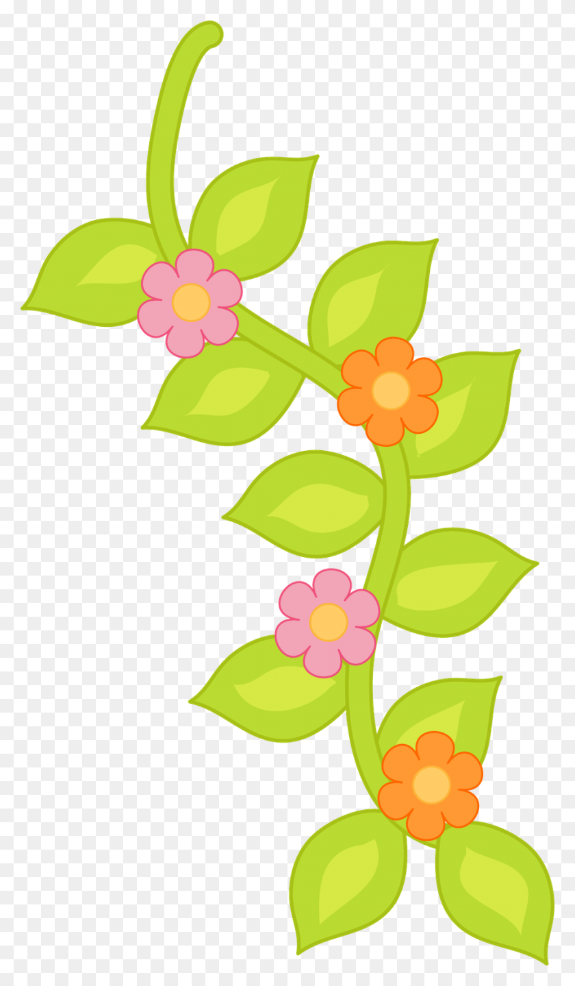 900x1592 Minus - Easter Flowers Clipart