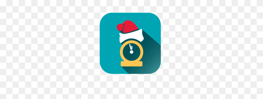 256x256 Minutes Clock Icon - Santa Hat PNG Transparent