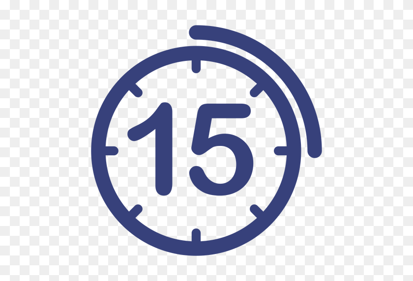 512x512 Minutes Clock Icon - 15 PNG