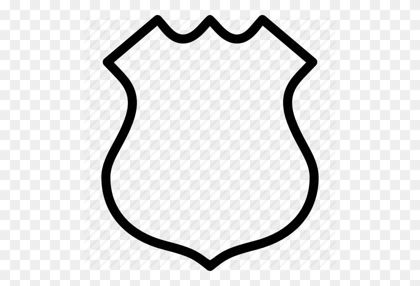 512x512 Miracle Police Badge Outline Quickly Kids Officer Clipart Kid - Spark Clipart