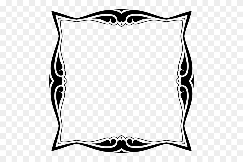 500x500 Mirror Frame Silhouette - Mirror Frame PNG