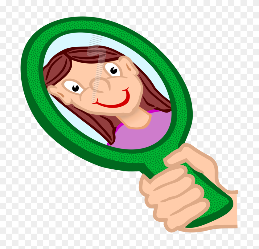 753x750 Mirror Image Computer Icons Shape - Person Looking In Mirror Clipart