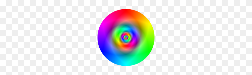 190x190 Mirrored Rainbow Vortex Circle - Vortex PNG
