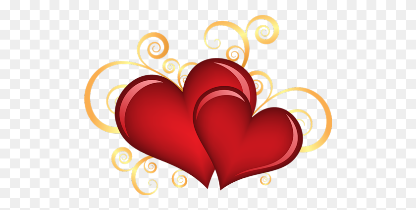 500x364 Mis Laminas Para Decoupage Cartoon Hearts Heart - Cartoon Heart PNG