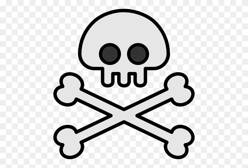 512x512 Miscellaneous, Halloween, Poison, Pirate, Skull And Bones, Jolly - Pirate Skull PNG