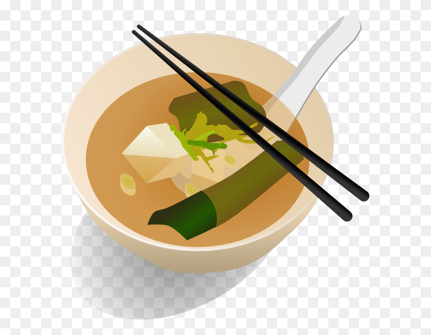 600x593 Miso Soup Clip Art - Chopsticks Clipart