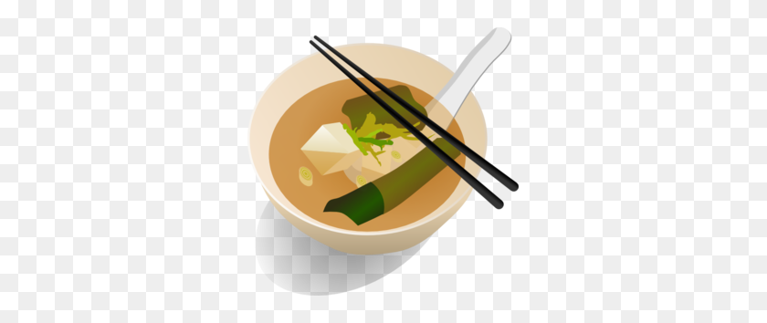 297x294 Miso Soup Clip Art - Japanese Food Clipart