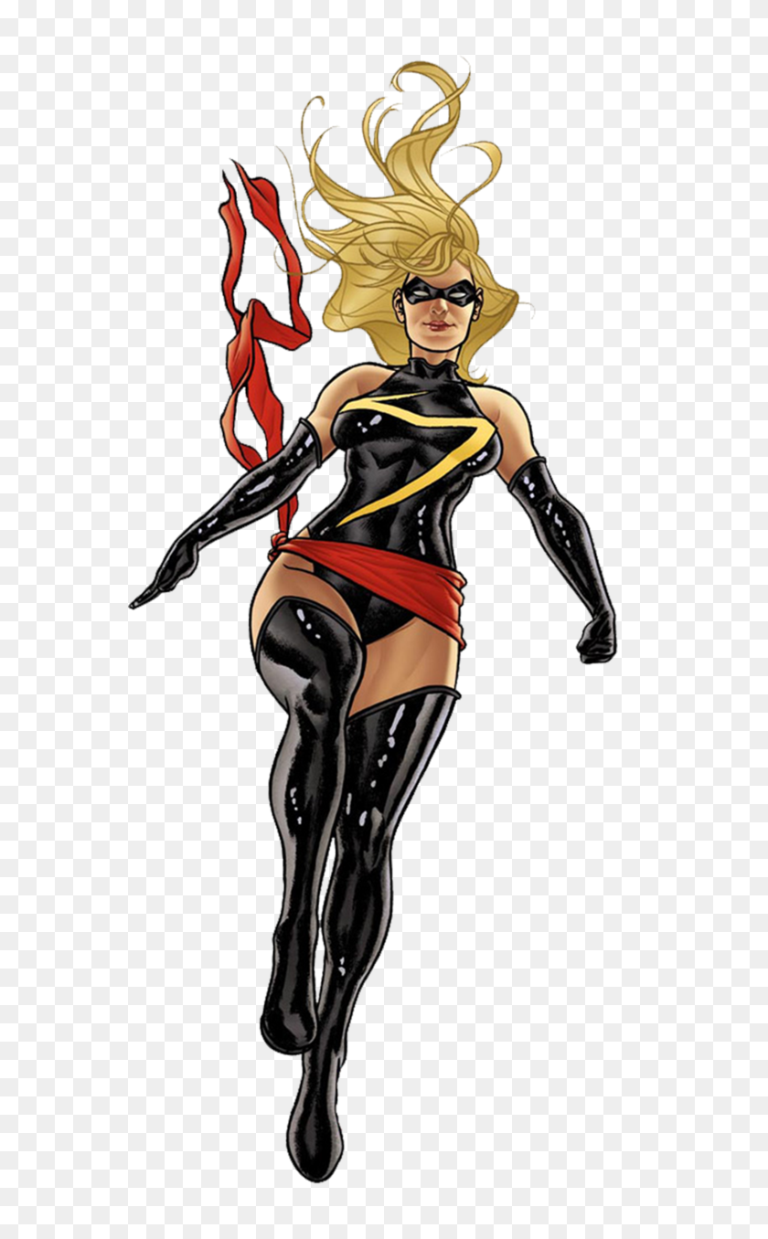 617x1296 Miss Marvel - Captain Marvel PNG
