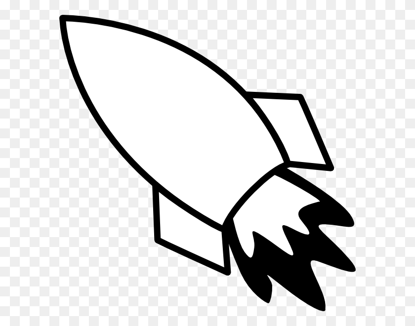 600x600 Missile Clip Art Black And White, Christmas Clipart Black - Missile Clipart
