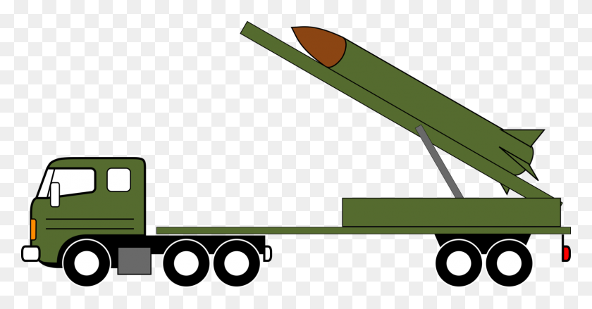 1540x750 Missile Vehicle Rocket Launcher Car Truck - Semi Truck Clip Art Free