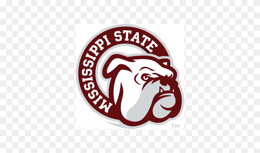 350x435 Mississippi State Bulldogs Hierro Ons - Mississippi State Logo Png