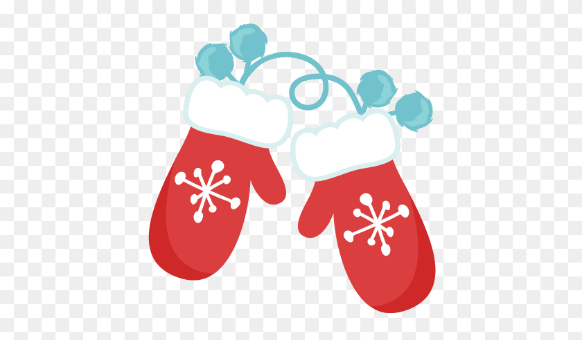 432x432 Mittens Clip Art - Red Snowflake Clipart