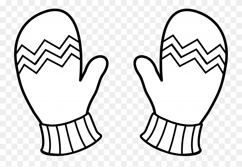 5527x3696 Mittens Coloring Pages - Mittens Clipart Black And White