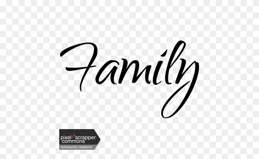 456x456 Mix And Match - Family Word PNG