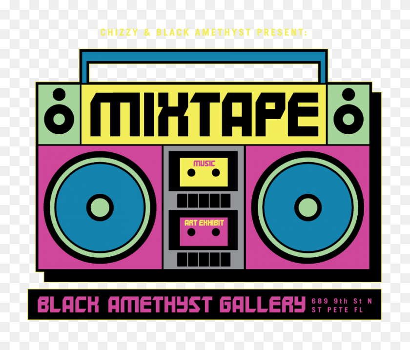 900x759 Mixtape Art Exhibit Chizzy X Black Amethyst Gallery Aprilmay - Mixtape PNG