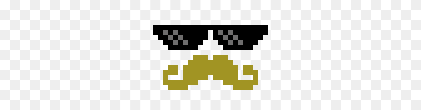 270x160 Mlg Glasses And Mustache Pixel Art Maker - Mlg Glasses PNG