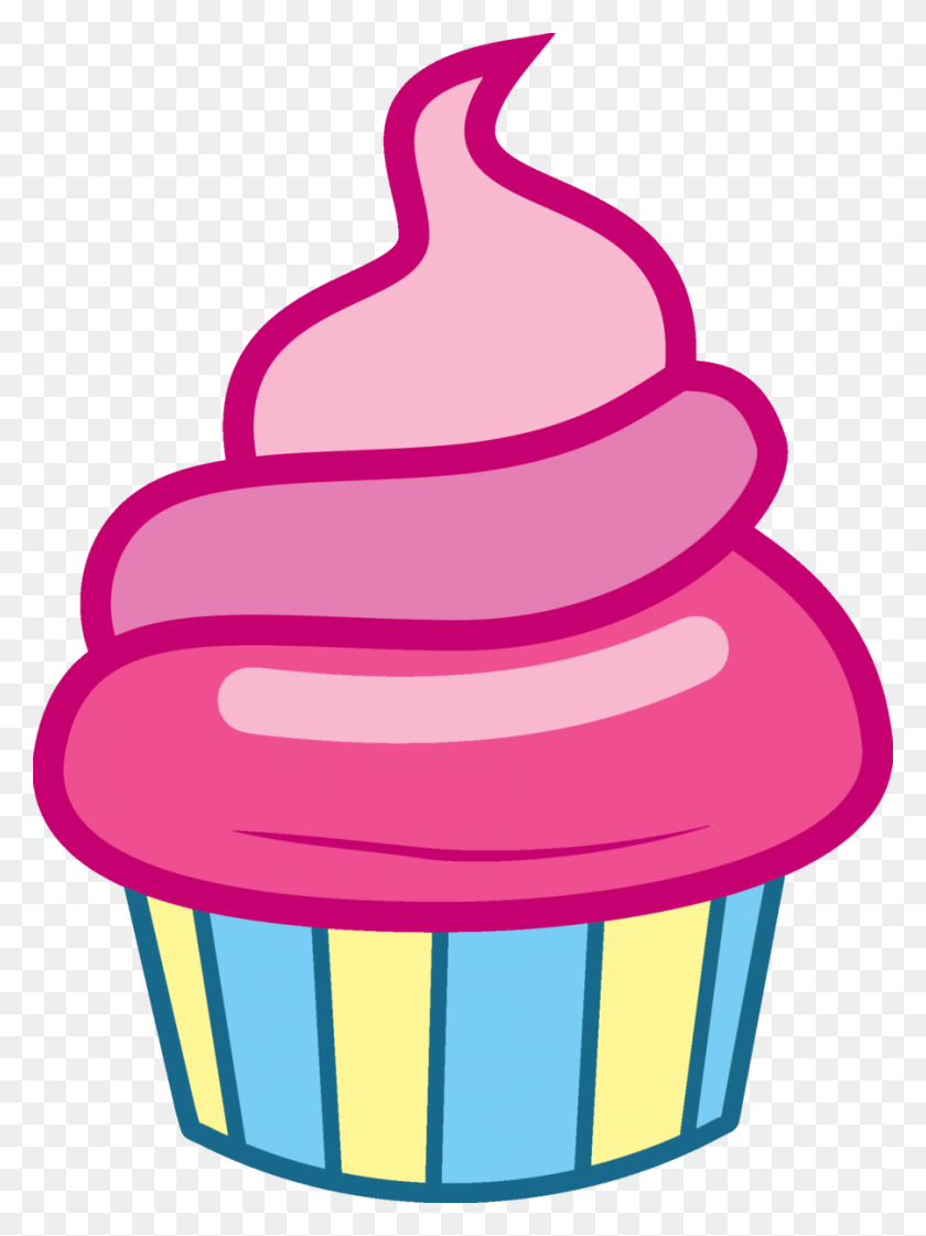 900x1225 Mlp Cupcake Vector Free Images - Treats Clipart