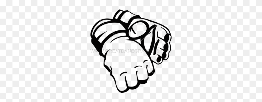 260x269 Mma Gloves Clipart - Lacrosse Clipart