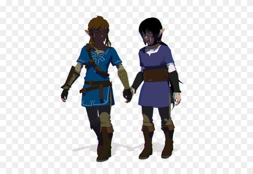 1095x730 Mmd Breath Of The Wild - Link Breath Of The Wild PNG