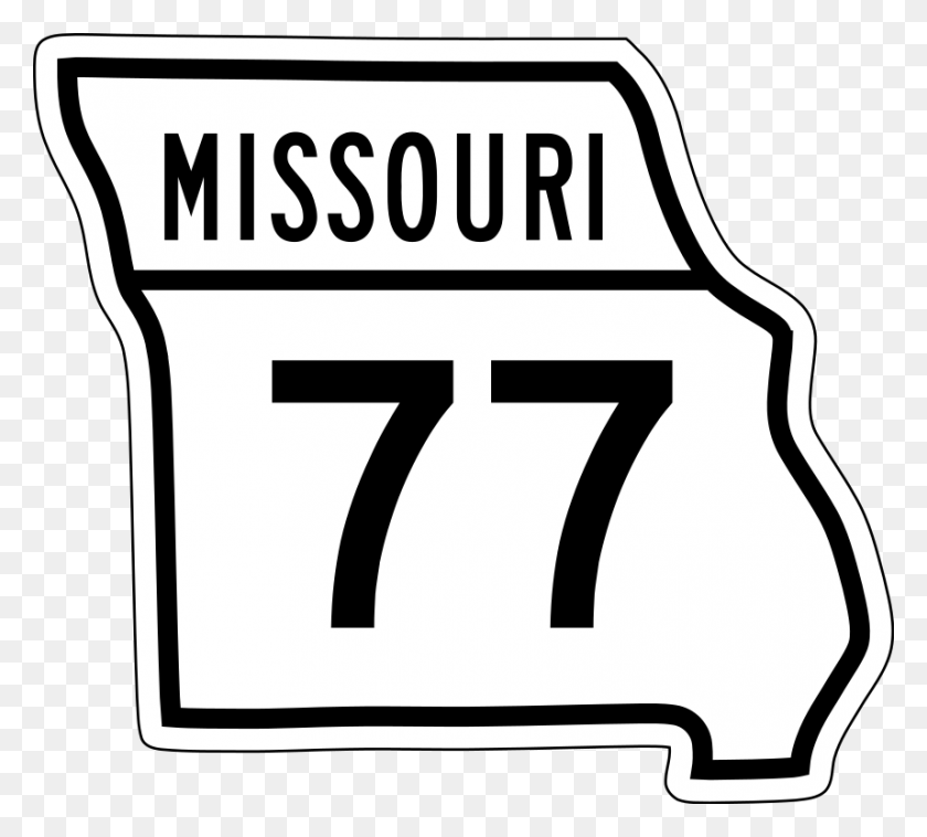 857x768 Mo - Missouri Outline Clipart