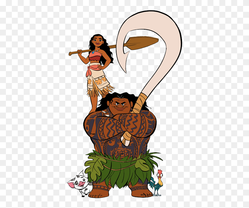 393x642 Moana - Moana Barco Clipart