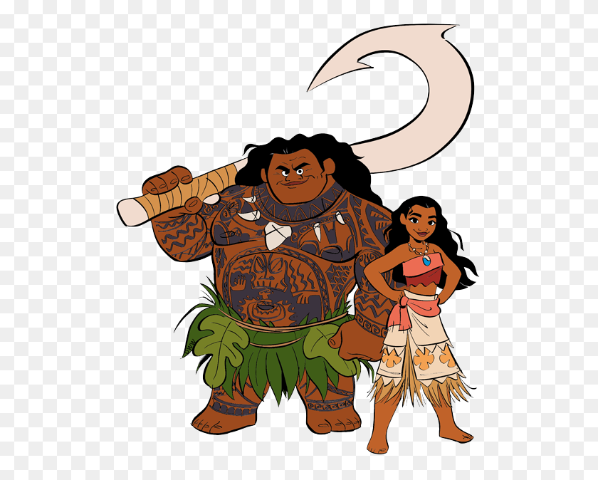 517x614 Moana And Maui Moana, Moana Party - Moana Bebe PNG
