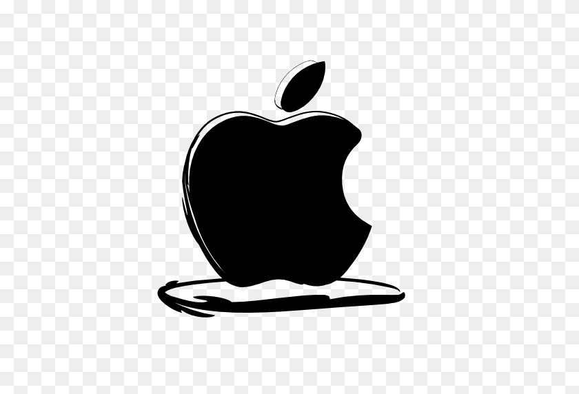 512x512 Mobile Apple Mobile Logo Vector De Descarga Gratuita - Logotipo De Apple Blanco Png