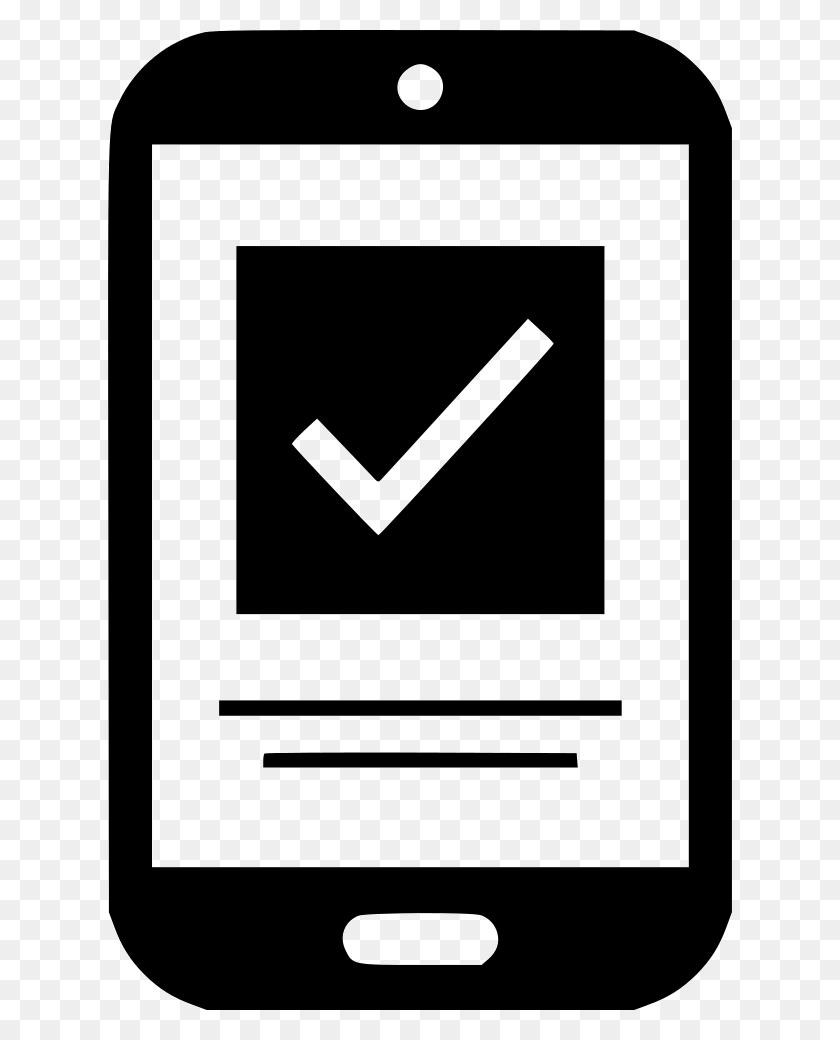 624x980 Mobile Check Mark Shopping Png Icon Free Download - Check Mark Symbol PNG