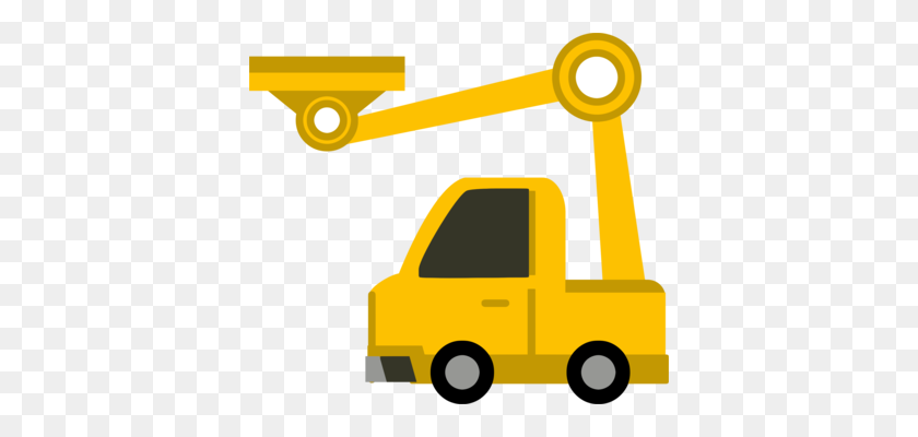 384x340 Mobile Crane Construction Download Heavy Machinery - Steamroller Clipart