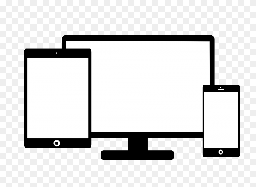 2400x1700 Mobile Displays Against A Computer Screen Icons Png - Computer PNG