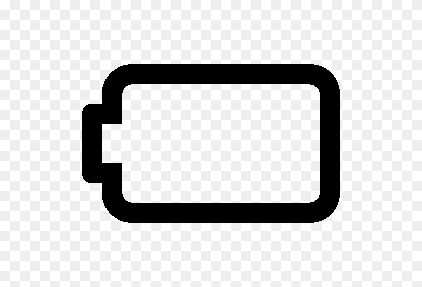 512x512 Mobile Empty Battery Icon Windows Iconset - Battery Icon PNG