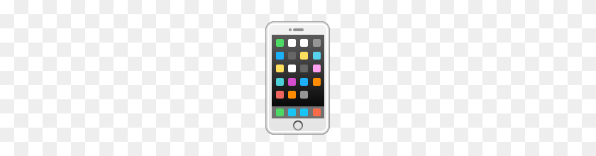 160x160 Mobile Phone Emoji On Apple Ios - Phone Emoji PNG