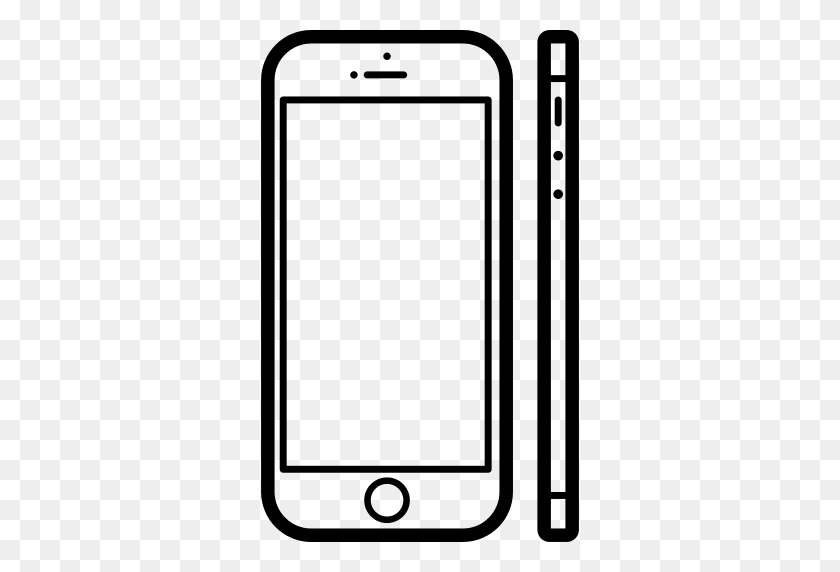 512x512 Mobile Phone Popular Model Apple Iphone Png Icon - Iphone 5s PNG