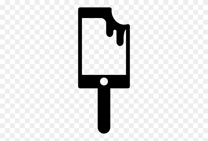 512x512 Мобильный Телефон, Напоминающий Палочку Для Мороженого - Палка Для Мороженого Png