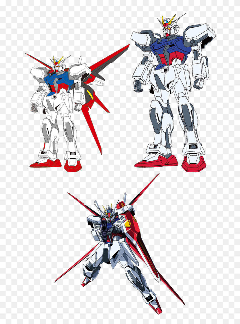 719x1077 Мобильный Костюм Gundam Seed Gat Strike Gundam - Гандам Png