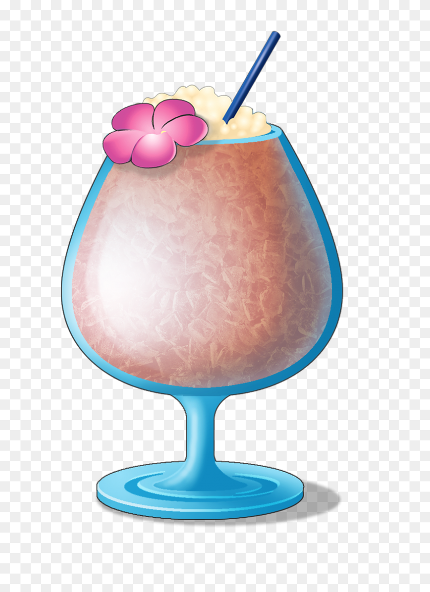 787x1106 Modern Age - Old Fashioned Cocktail Clipart