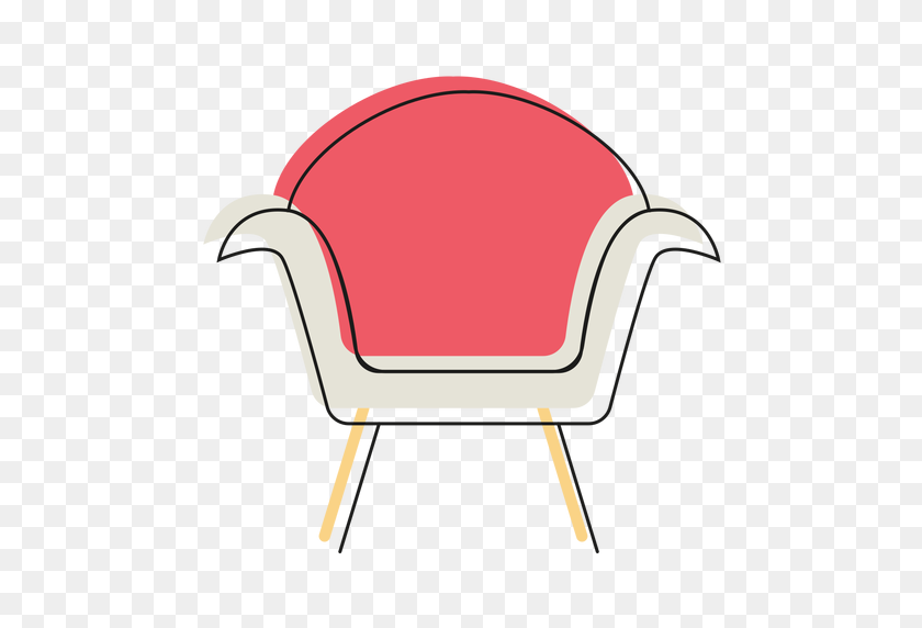 512x512 Значок Современное Кресло - Современные Клипарт Середины Века