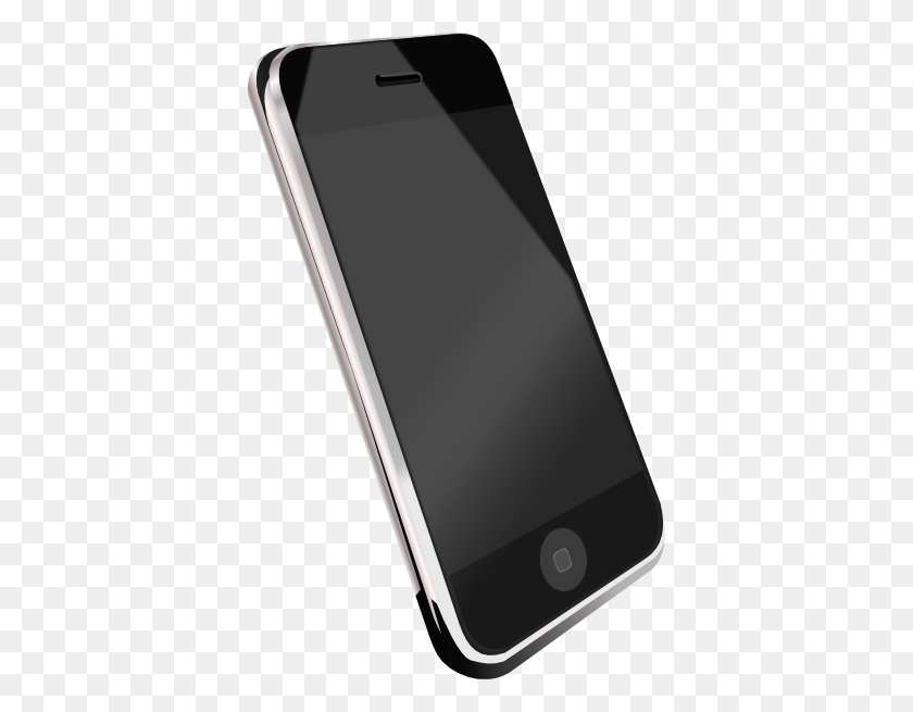 384x595 Modern Cell Phone Clip Art - Mobile Phone Clipart