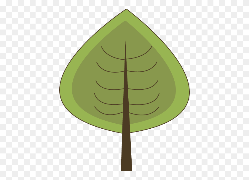 440x550 Современные Зеленые Картинки Дерева - Зеленое Дерево Клипарт
