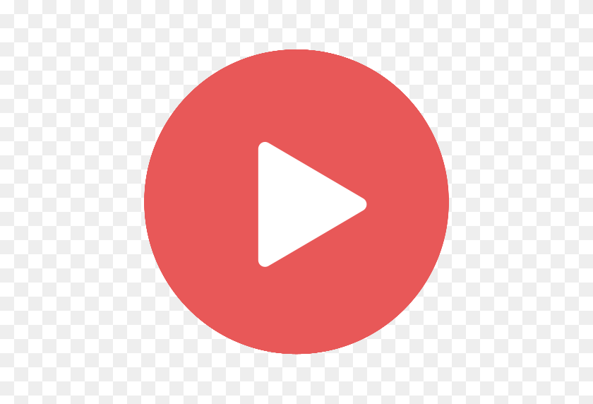 512x512 Modern, Play, Red, Stream, Video, Videos Icon - PNG Video Com