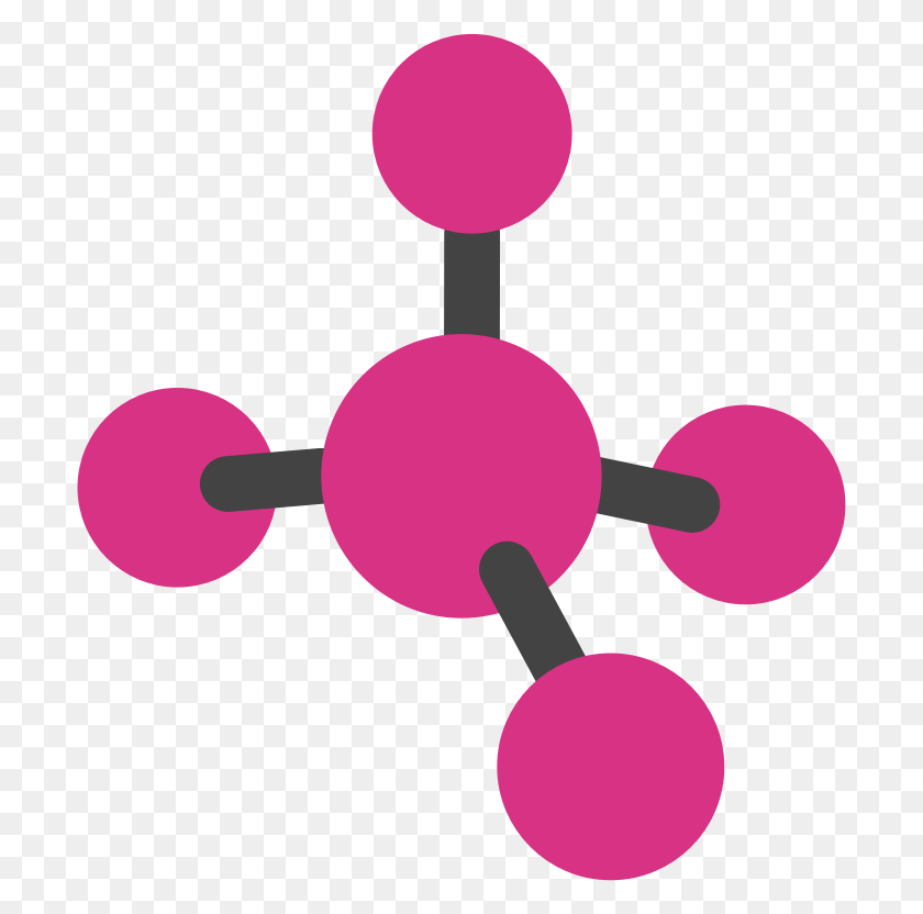 700x772 Клипарт Химия Молекул - Эксперимент Клипарт