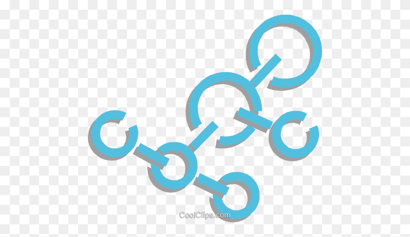 480x426 Molecules Royalty Free Vector Clip Art Illustration - Molecule Clipart