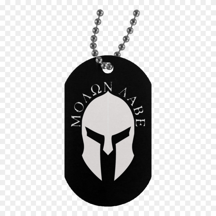 1024x1024 Molon Labe Dog Tags Warrior Code - Dog Tag PNG
