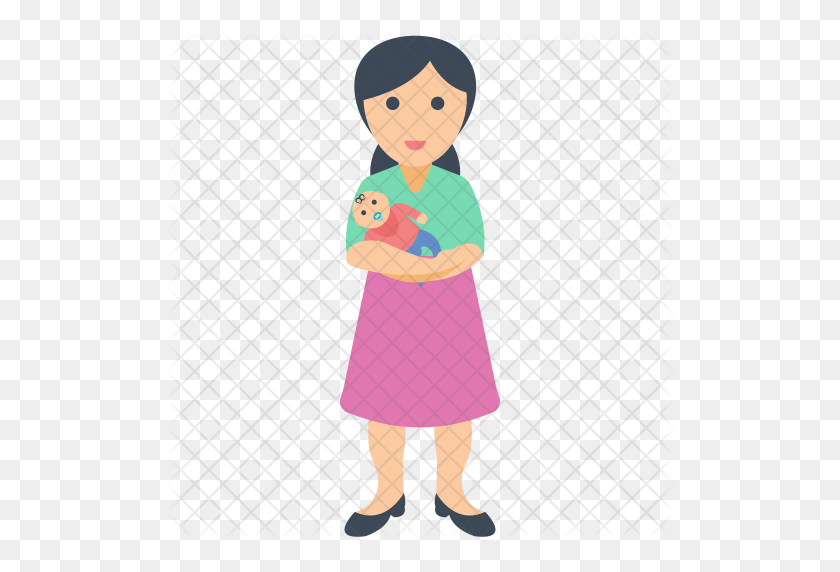 512x512 Mom And Child Clip Art - 1 Mom Clipart