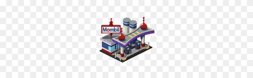 200x200 Mombil Gas Station - Gasolinera Png